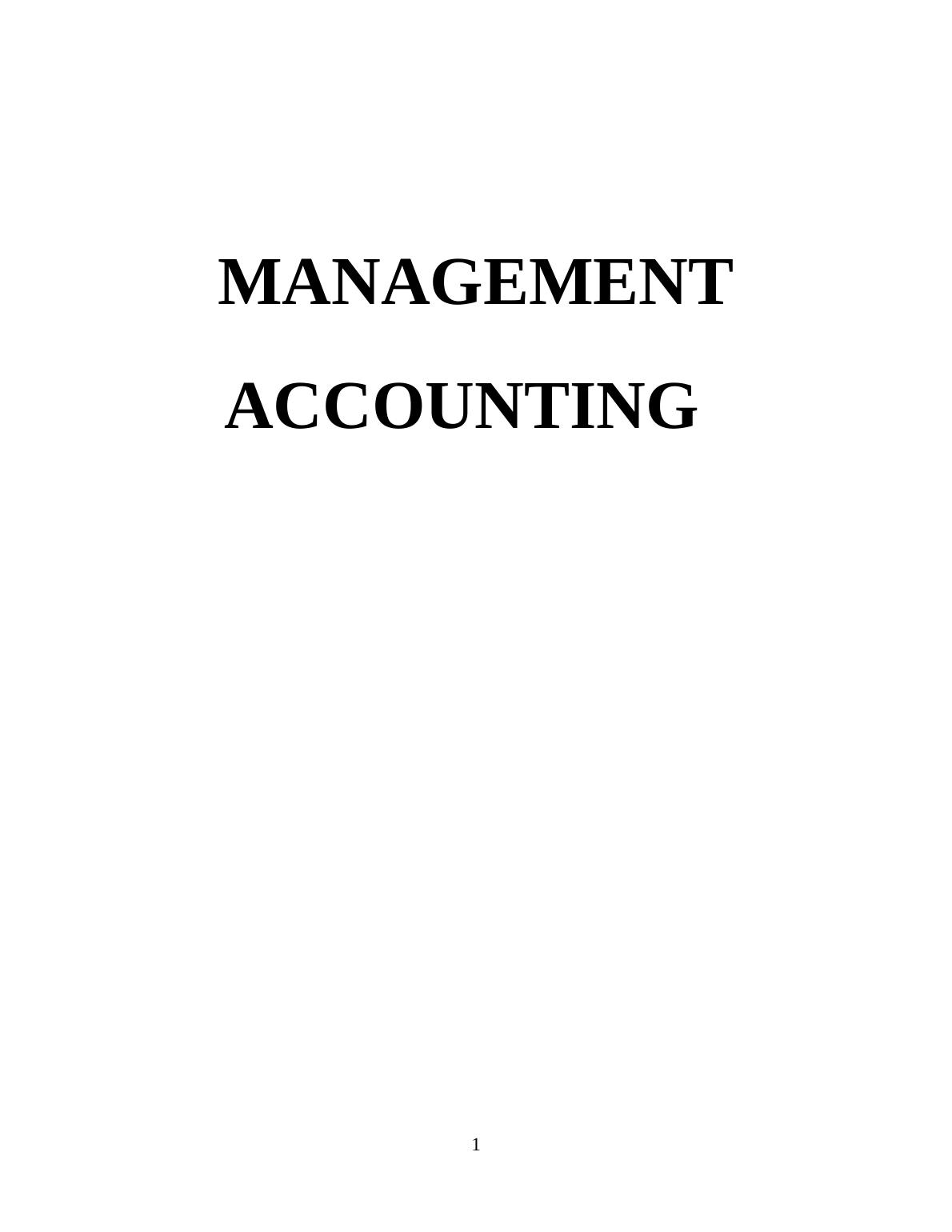 Evaluation of Management Accounting Systems_1