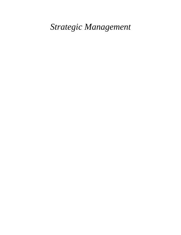 Assignment on Strategic Management (solved)_1