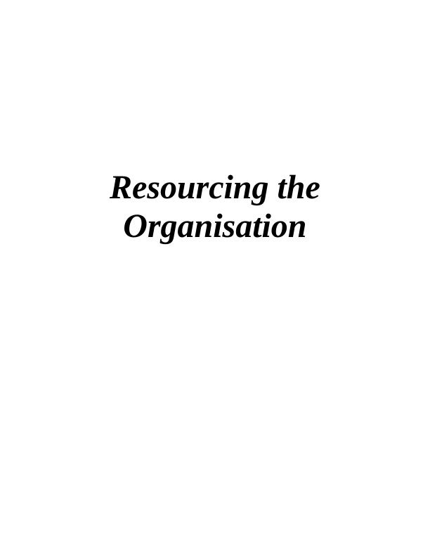 Human Resource Management and Outsourcing in the Organisation_1