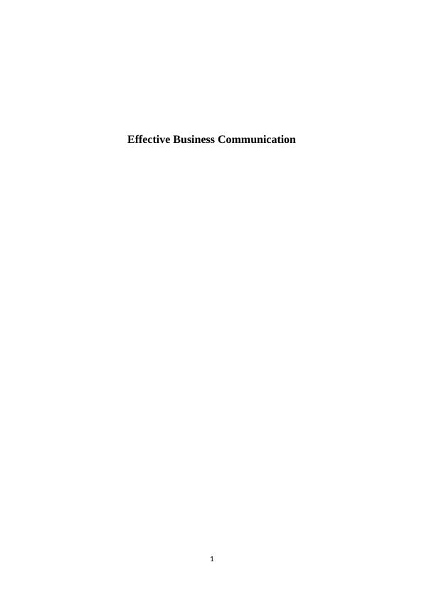 Effective Business Communication - PDF_1