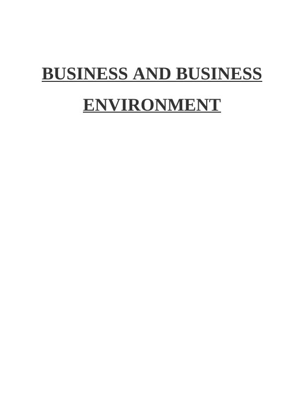 Business and Business Environment Assignment - The Oxfam and NHS_1