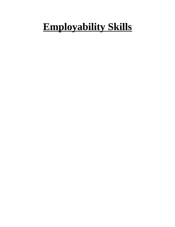 Employability Skills Assignment Solved_1