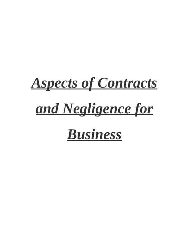 Report on Elements of Valid Contract_1