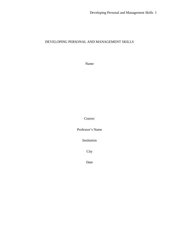 Developing Personal and Management Skills PDF_1