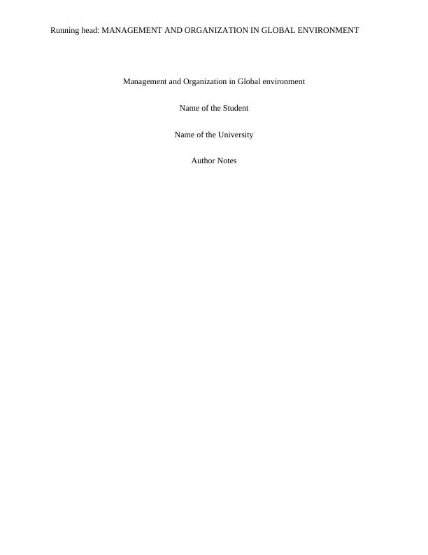 HI6005 - Human Resource Management | Case Study_1