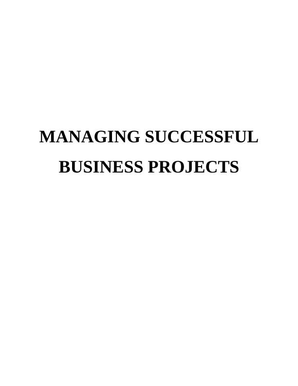 Report on Managing Successful Business Projects - Marriott Hotel_1