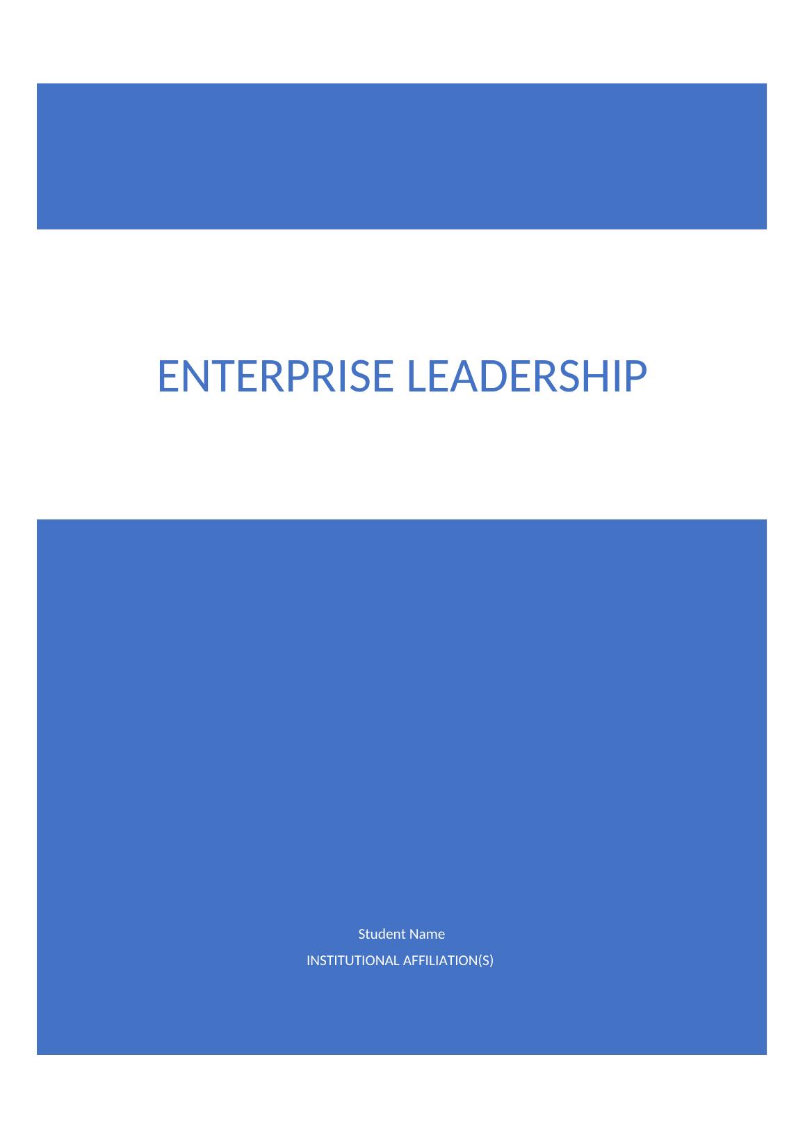 Enterprises Leadership Essay 2022_1