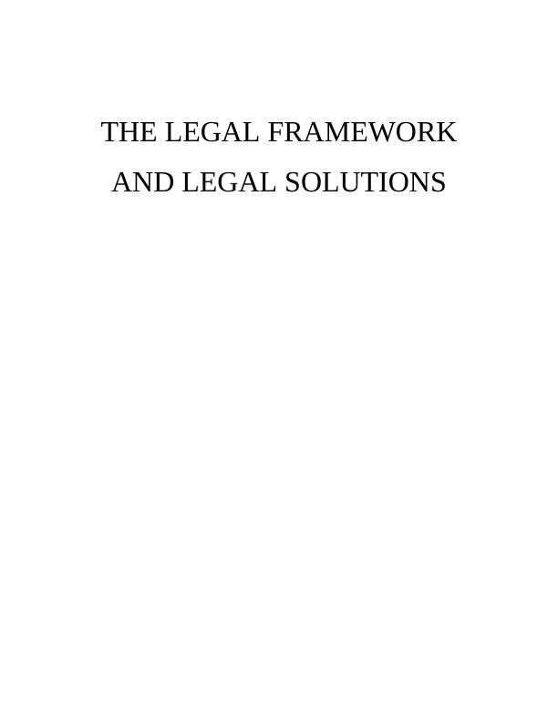 Business Legal Framework & Legal Solutions Assignment_1