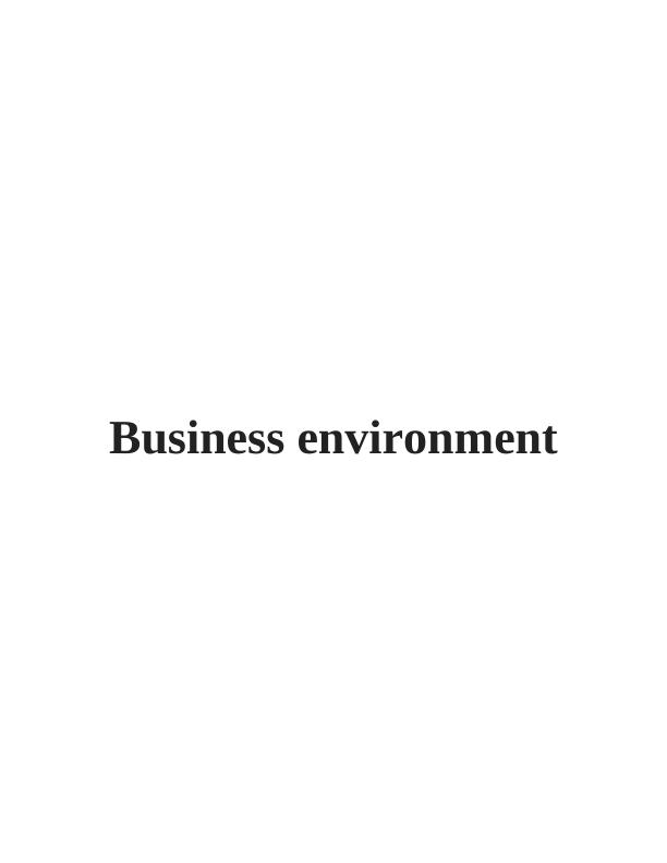 Business Environment Assignment - Topshop UK_1