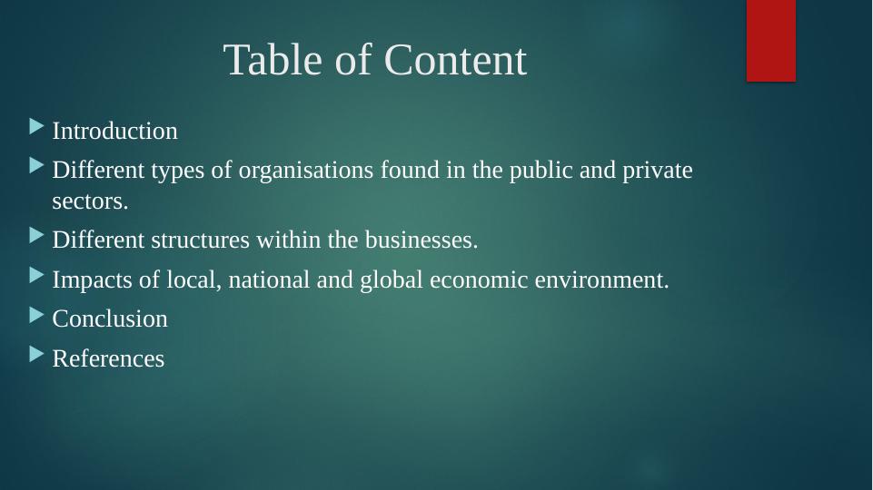Business Function: Types of Organizations, Structures, and Economic Impacts_2