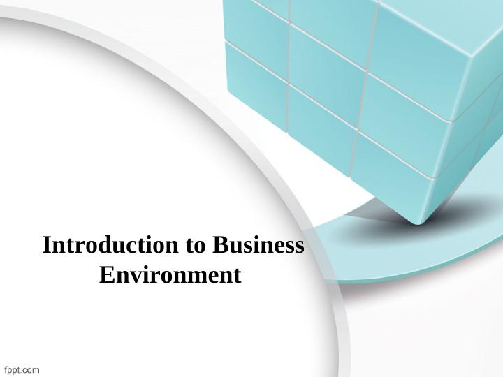 Introduction to Business Environment_1