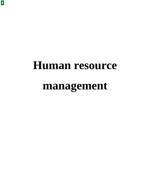 Human Resource Management Approaches_1