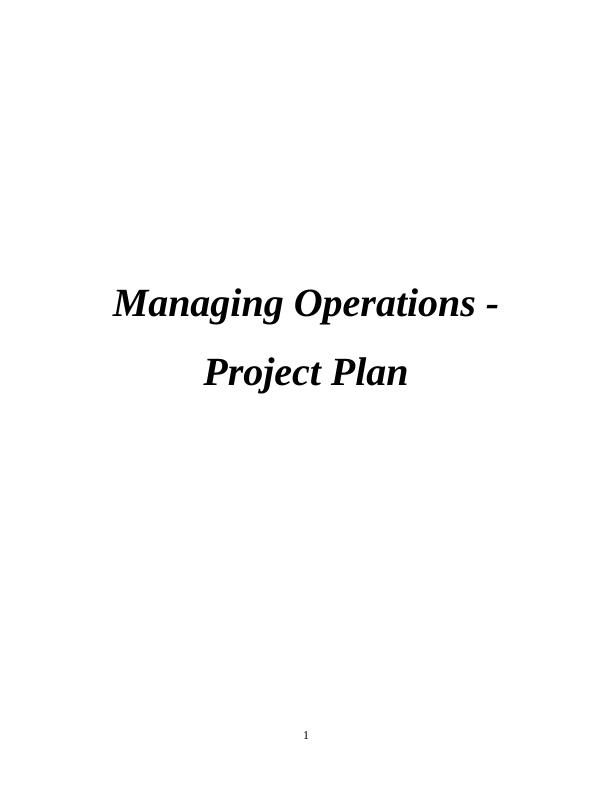 Managing Operations Project Plan_1