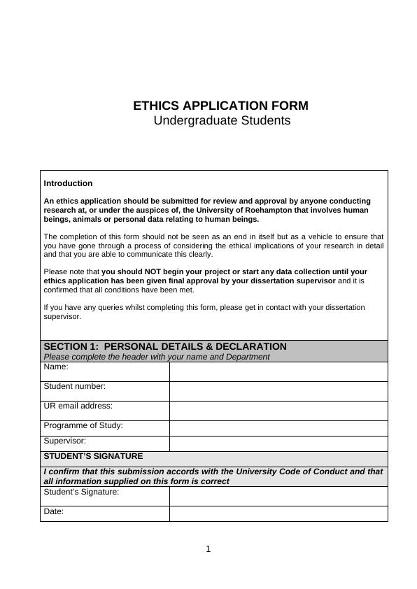 Ethics Application Form for Undergraduate Students_1
