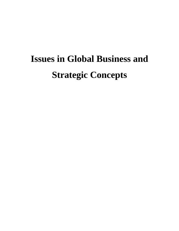 Issues in Global Business and Strategic Concepts - Siemens_1