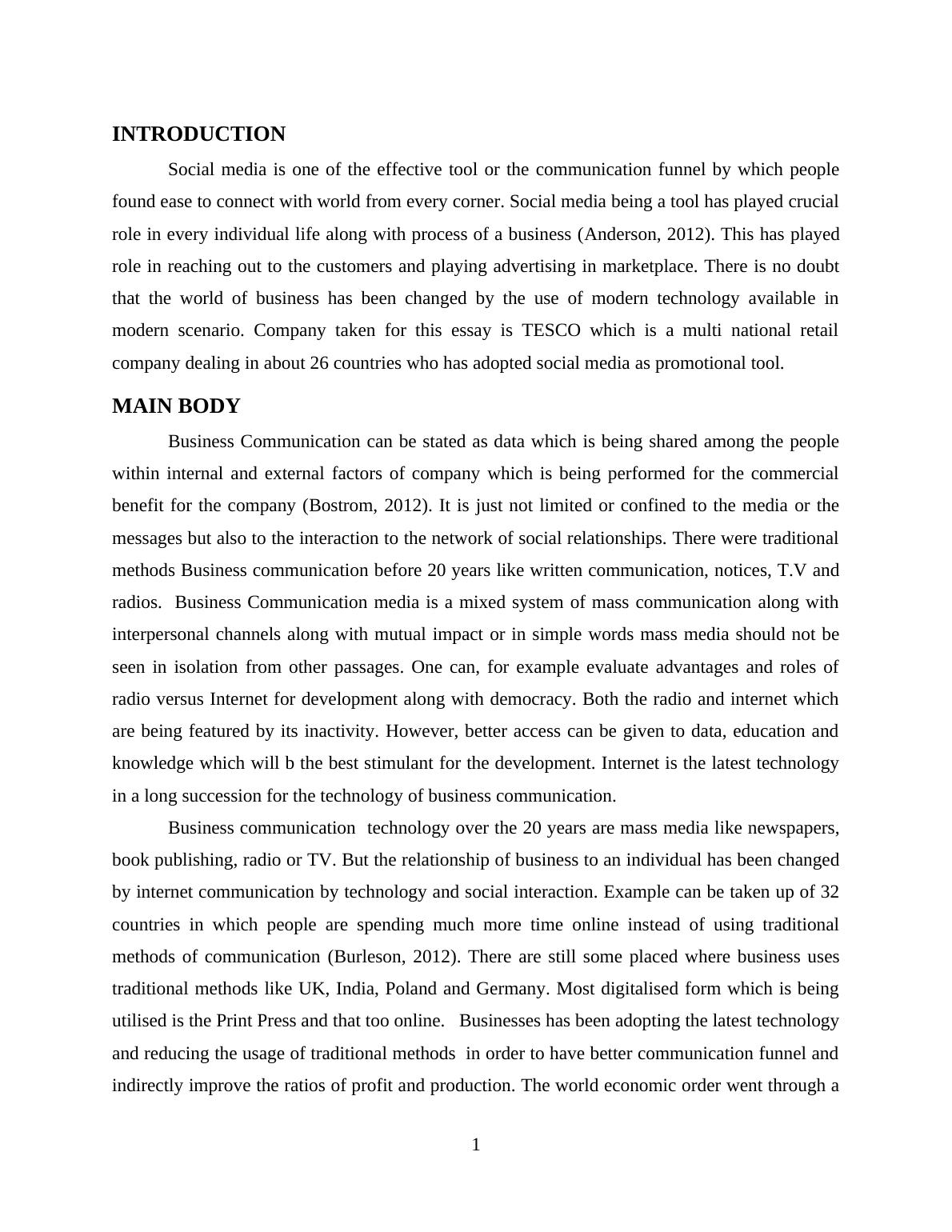 Essay on Interpersonal and E-Communication - Tesco_3