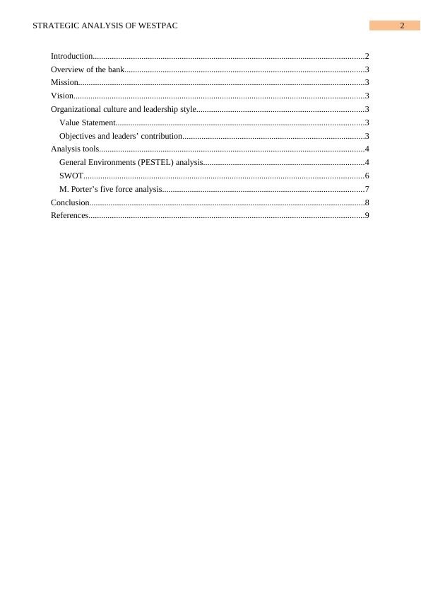 Strategic Analysis of Westpac - Assignment_3
