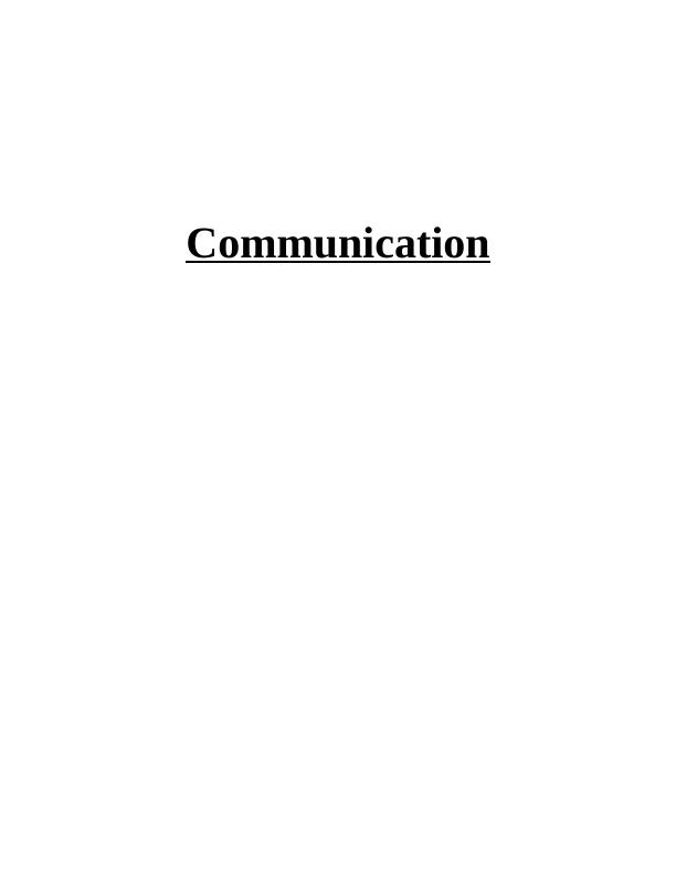 Assignment on Communication Strategy_1