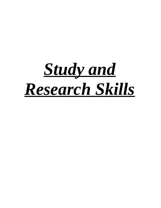 Research Skills Assignment Solved_1