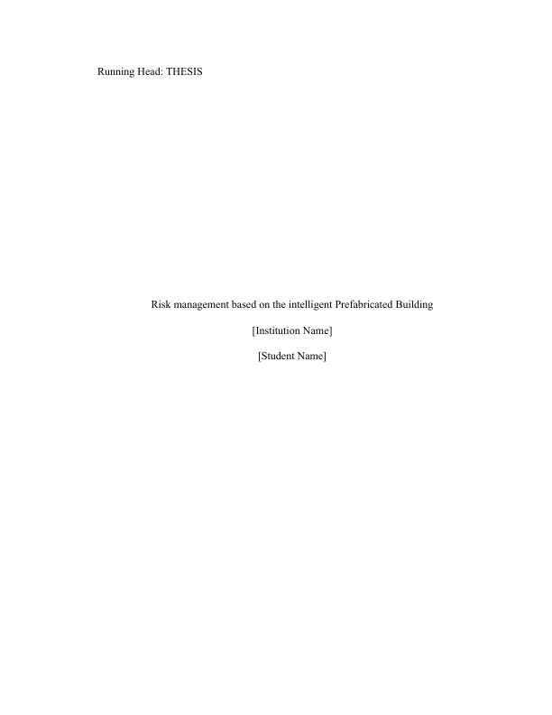 Risk management based on the intelligent Prefabricated Building Literature Review 2022_1
