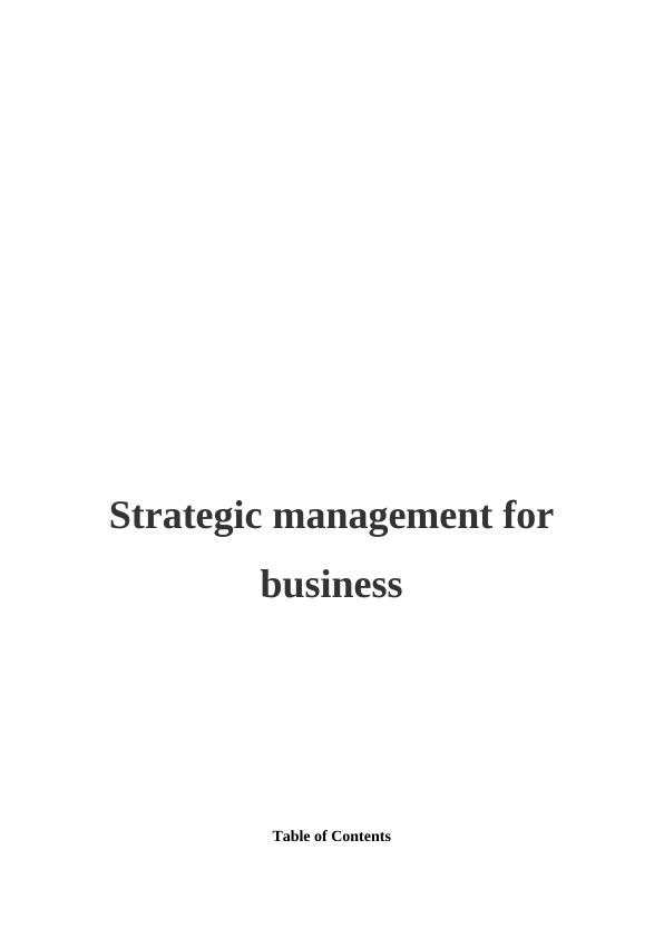 Strategic Management for Business_1
