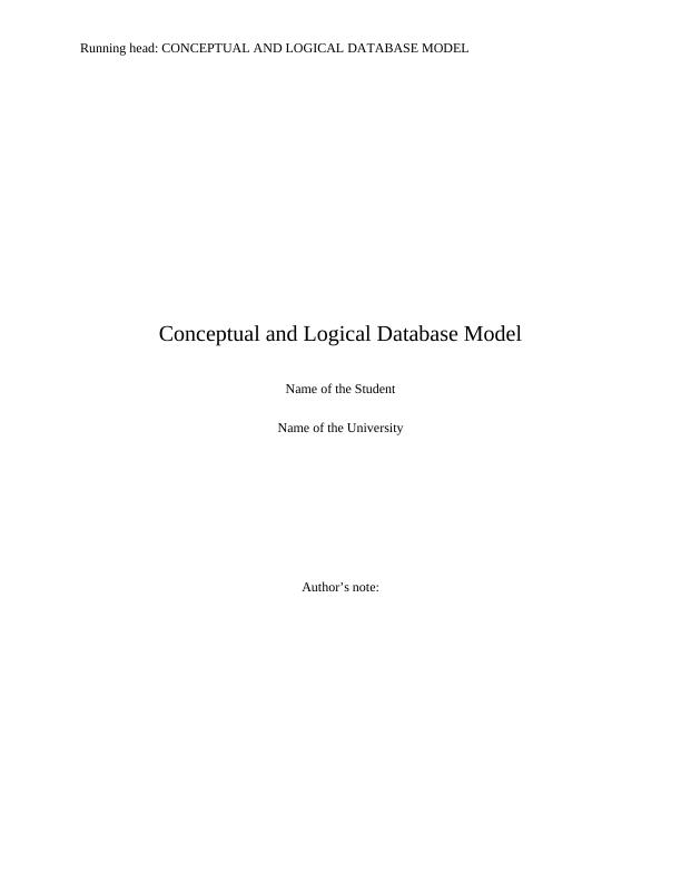 Conceptual and Logical Database Model_1