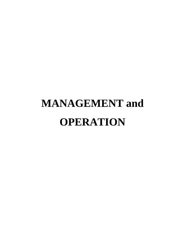Operations Management Assignment - Toyota_1