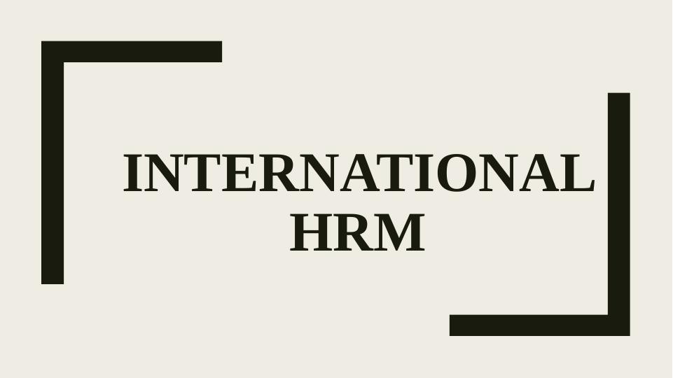 Best Practices in International HRM_1