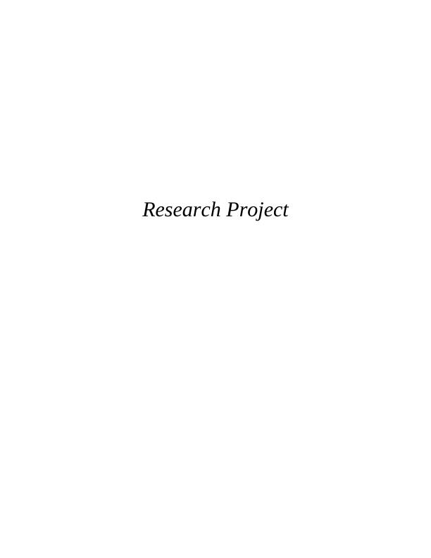 Research Project Assignment - The impact of digital technology on business activity_1