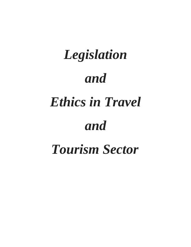 Legislation and Ethics in Travel and Tourism Sector - PDF_1