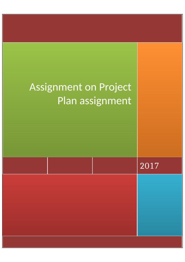 Assignment on Project Plan Construction Company_1