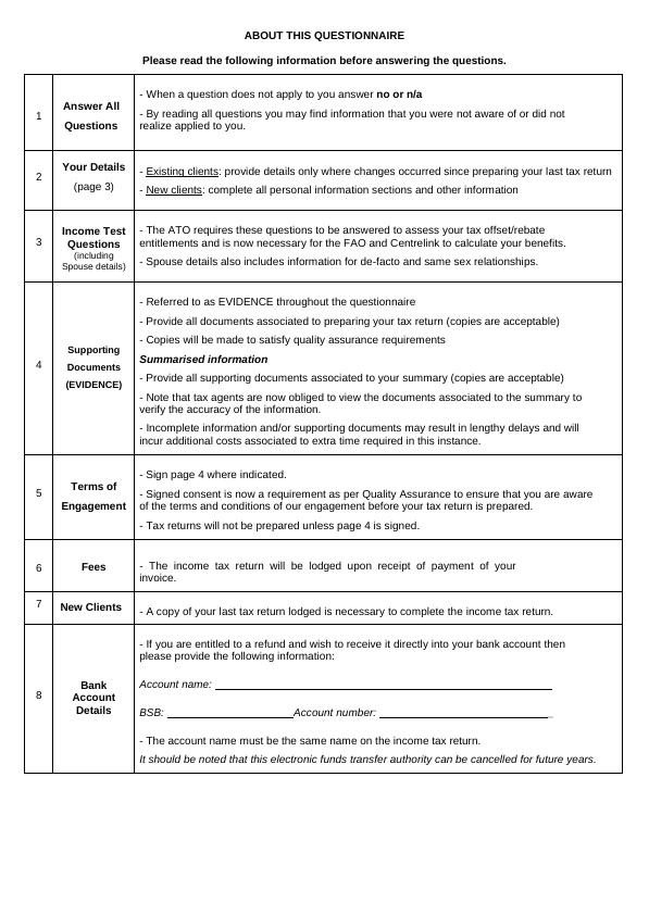 A Preferential Date for Completed Individual Tax Return