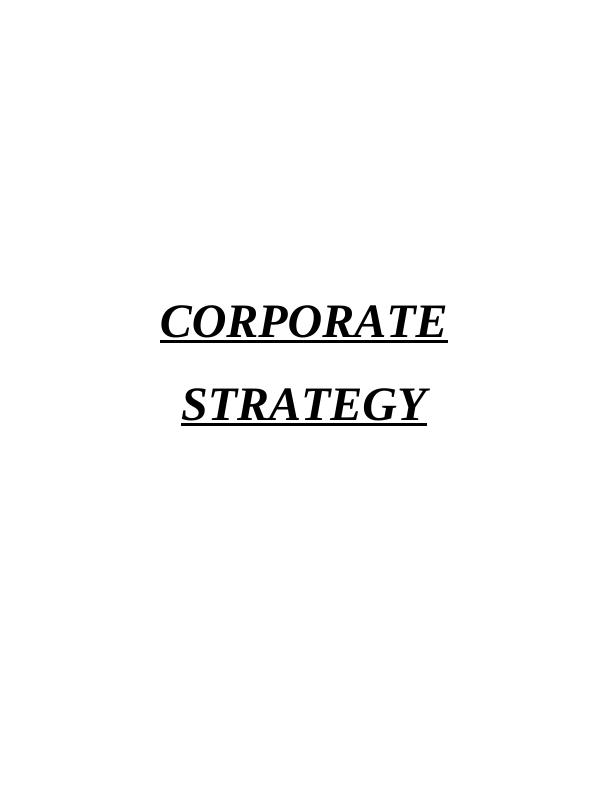 Corporate Strategy of GlaxoSmithKline Plc_1