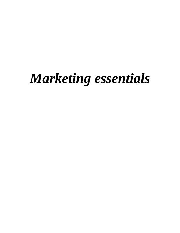 Roles and Responsibilities of Marketing Function Assignment_1