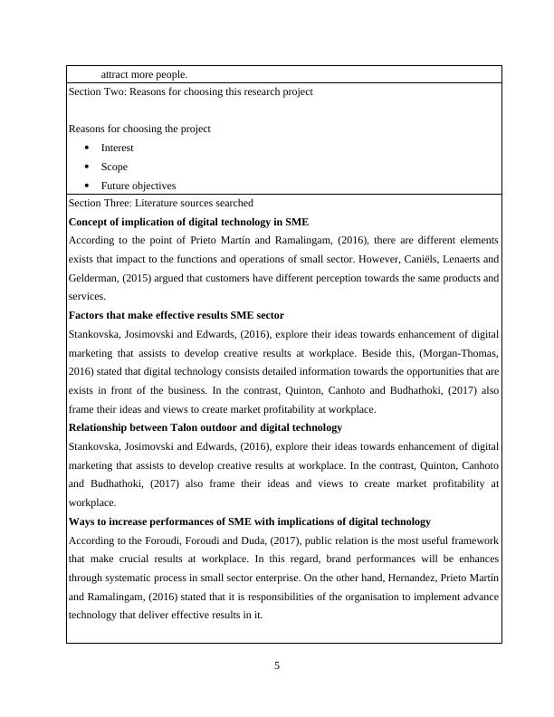 Implications of Digital Technologies on SME : Case Study_5