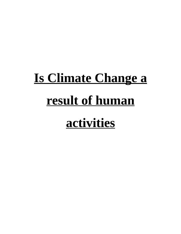 Is Climate Change a Result of Human Activities_1