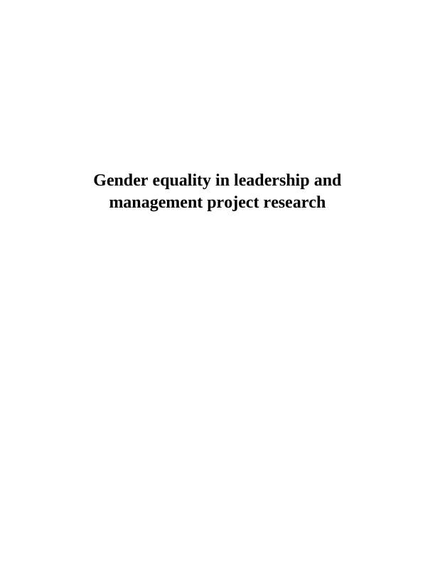 Gender Equality in Leadership and Management_1