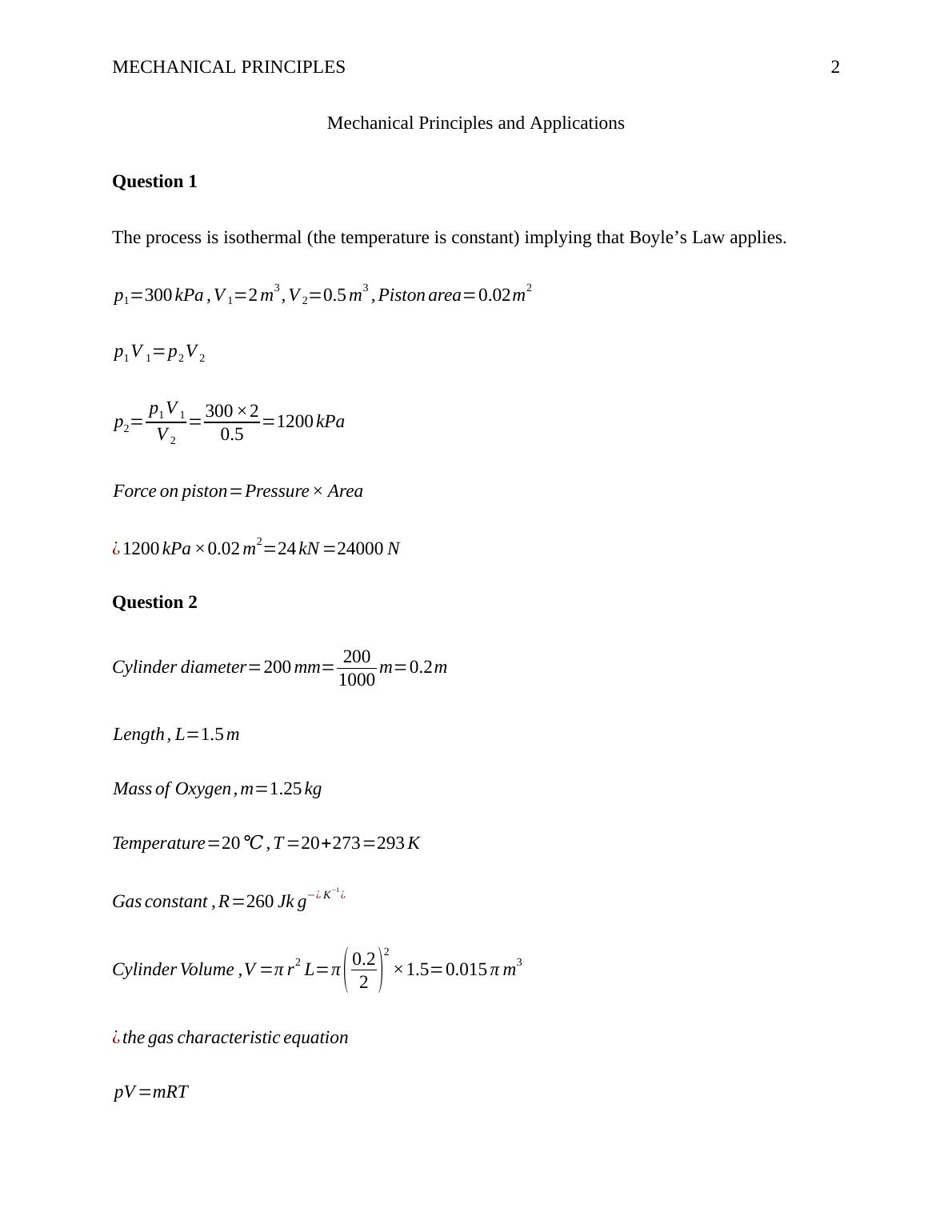 MECHANICAL PRINCIPLES.