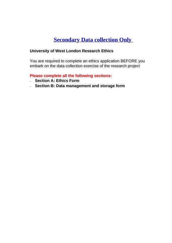 Secondary Data collection Only_1