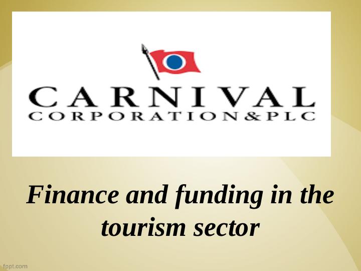 Finance and Funding in the Tourism Sector_1