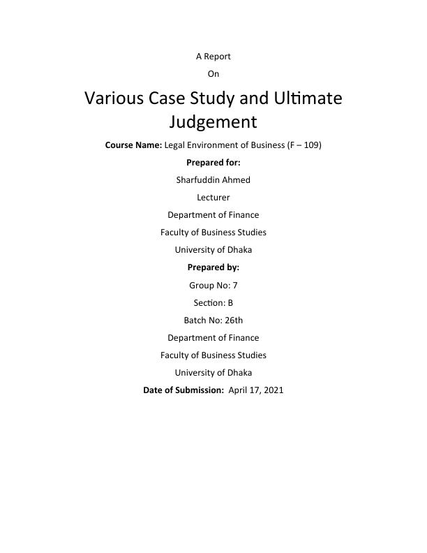 Case Study and Ultimate Judgement PDF_1