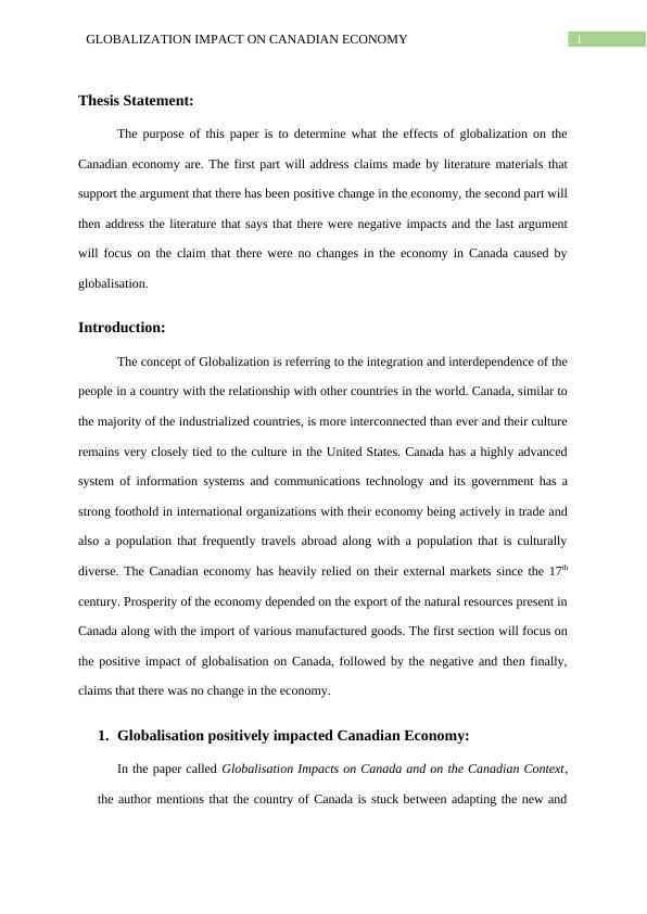 Globalization Impact on Canadian Economy_2