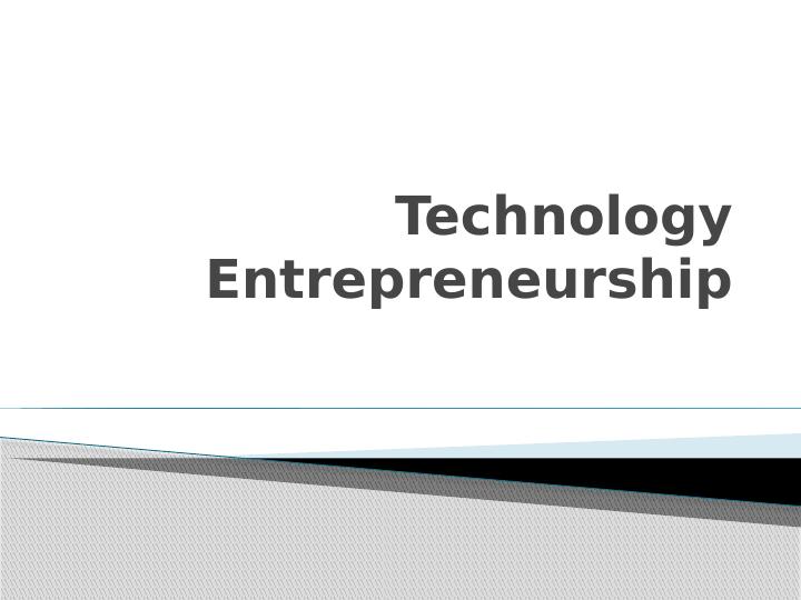 Technology Entrepreneurship_1