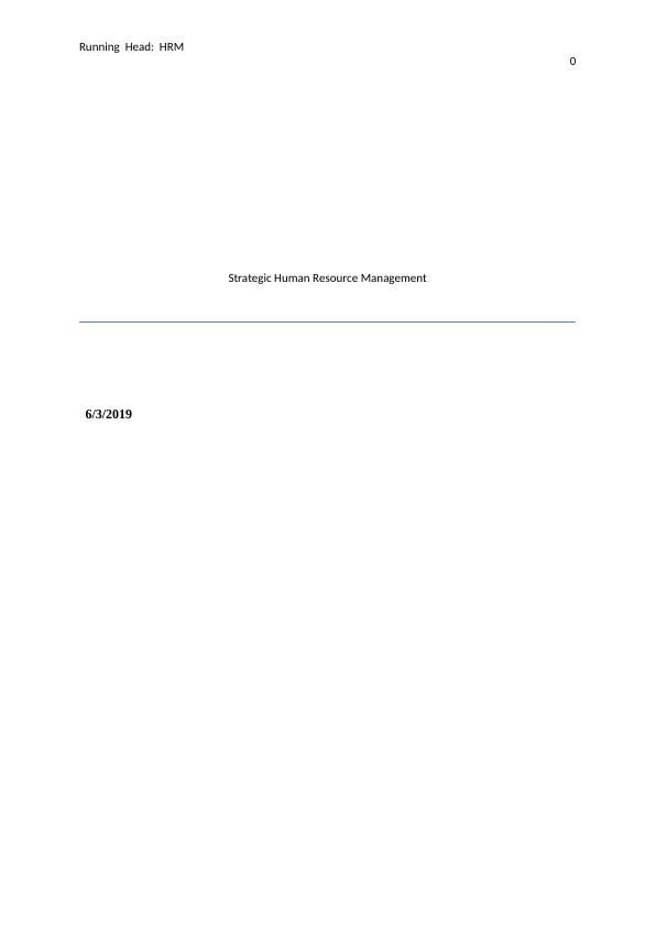 Strategic Human Resource Management in Carlsberg Group_1