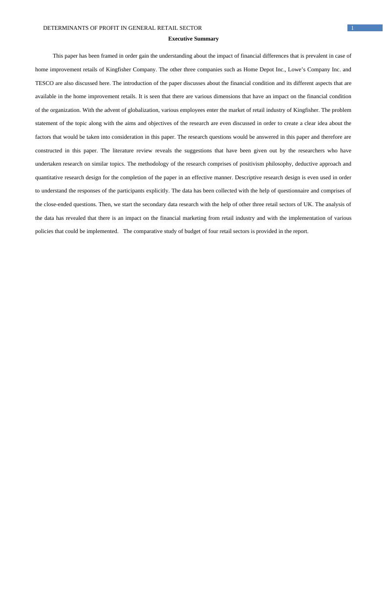 Paper on Determinants of Profit in General Retail Sector_2