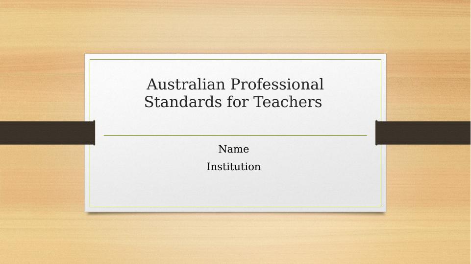 Australian Professional Standards for Teachers_1