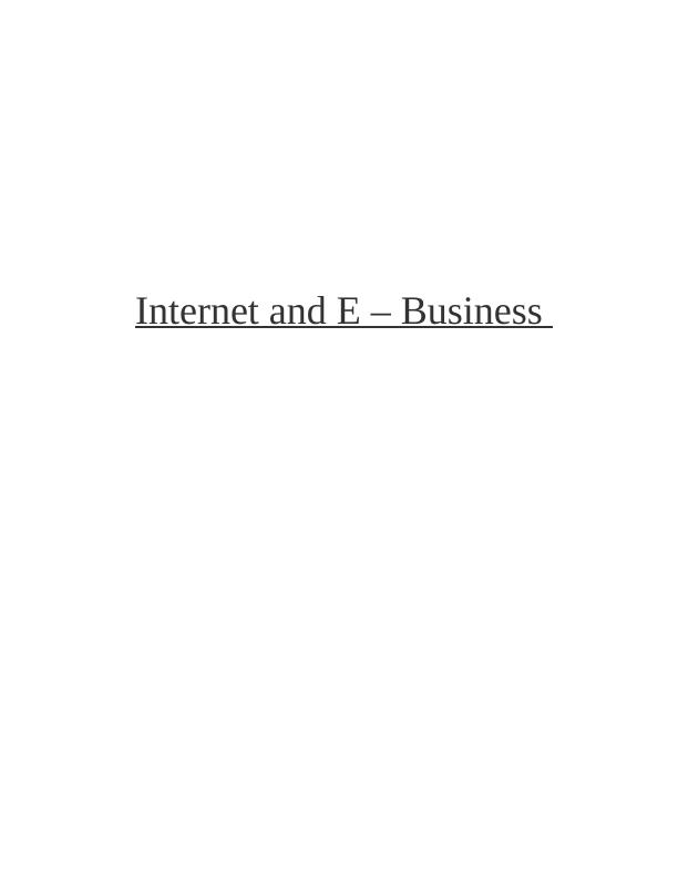 Internet and eBusiness - Ocado_1