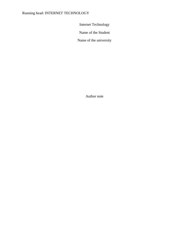 (Solution) Internet Technology - PDF_1