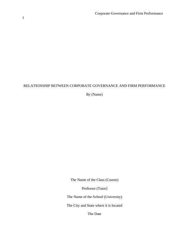 Corporate Governance and  Firm Performance PDF_1
