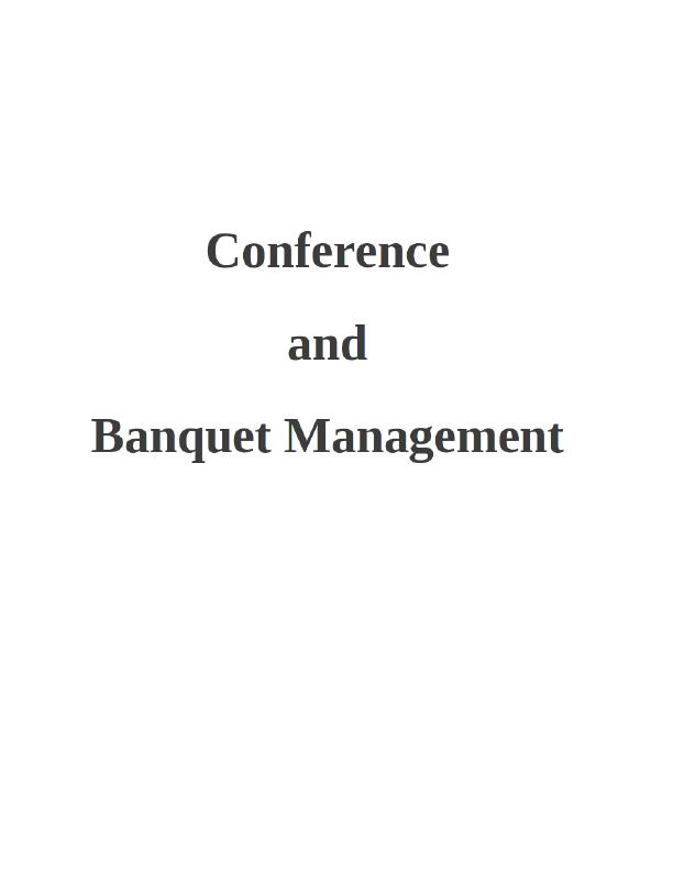Banqueting and Conference Management In UK_1